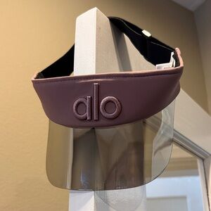 ALO Yoga Mauve and Black Visor